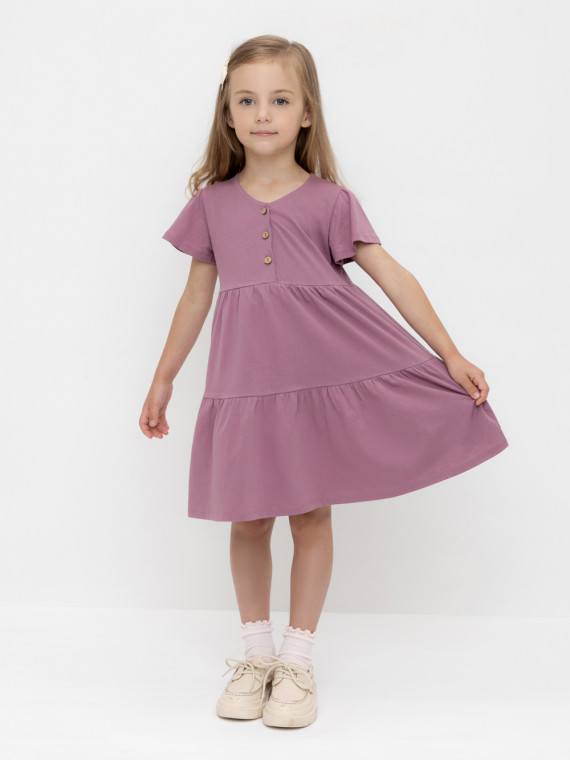 

Платье для девочек CROCKID, КР 5927-1, цвет - бордовый, Платье