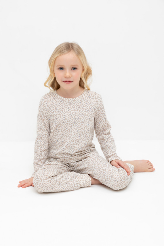 

Пижама для девочек CROCKID, К 1561, цвет - сливки2, Пижама