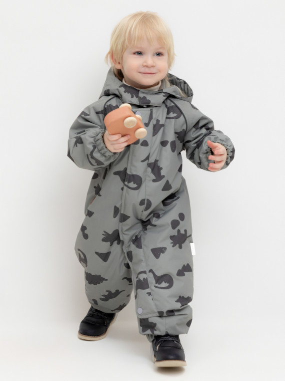 

Демисезонный комбинезон с утеплителем для мальчиков CROCKID, ВК 60085/н/64 Ал, цвет - зеленый, Демисезонный комбинезон с утеплителем