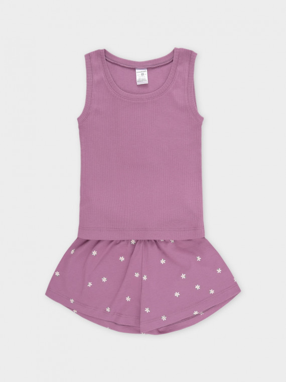 

Пижама для девочек CROCKID, К 1649-1, цвет - фиолетовый, Пижама