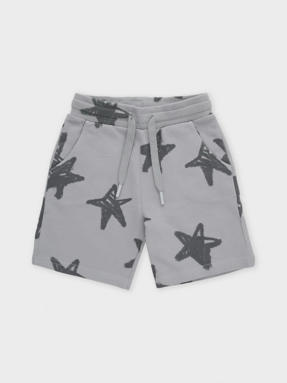 

Шорты из натурального хлопка для мальчика для мальчиков CROCKID, КР 400538-1, цвет - серый, Шорты из натурального хлопка для мальчика