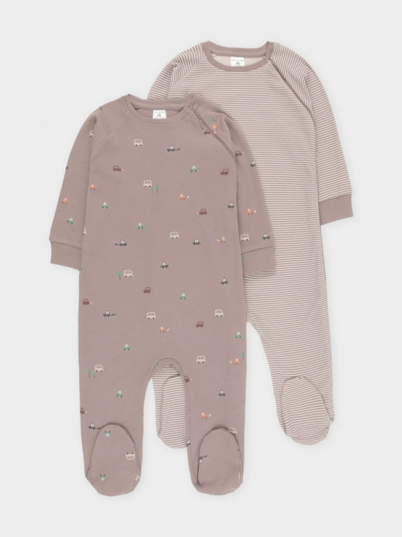 

Комбинезон для новорожденных CROCKID, К 6444-2уп, цвет - коричневый, Комбинезон