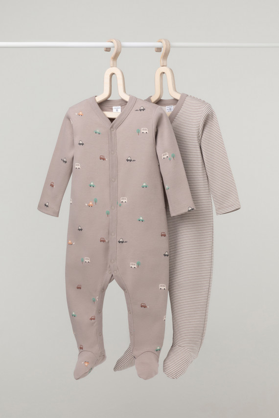 Комбинезон для новорожденных CROCKID К 6444-2уп цвет - коричневый 1799₽