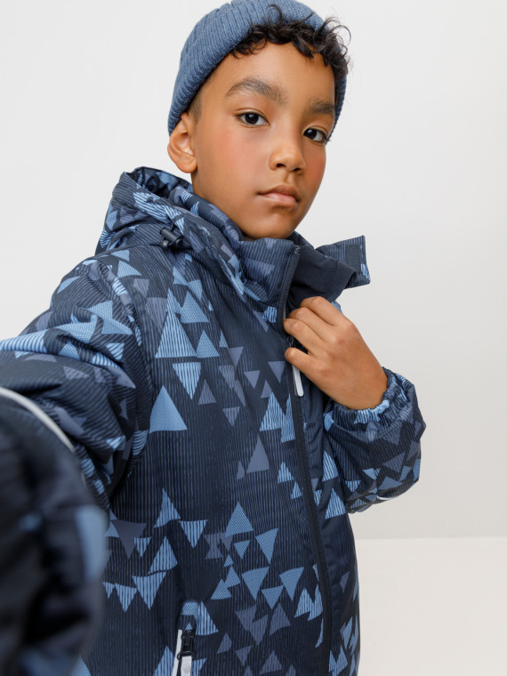 

Куртка с утеплителем нового поколения для мальчиков CROCKID, ВК 36102/н/4 ГР (), цвет - темно-синий, Куртка с утеплителем нового поколения