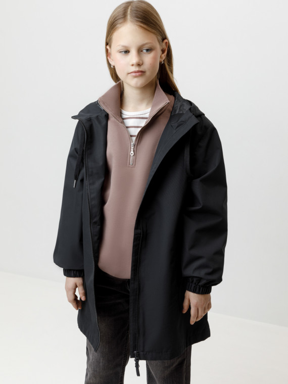 

Пальто для девочек CROCKID, ВК 32183/1 ГР, цвет - черный, Пальто