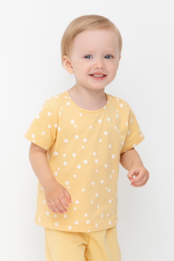 

Футболка для новорожденных CROCKID, К 302335, цвет - желтый, Футболка