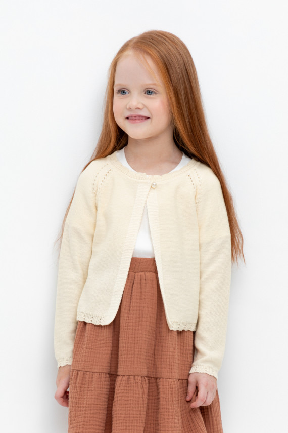 

Жакет для девочек CROCKID, КВ 30092/24, цвет - бежевый, Жакет