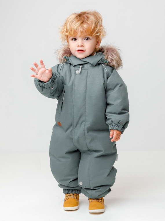 

Комбинезон зимний ясельный с утеплителем из натурального пуха и пера для мальчиков CROCKID, ВК 60106/6 УЗГ, цвет - зеленый, Комбинезон зимний ясельный с утеплителем из натурального пуха и пера