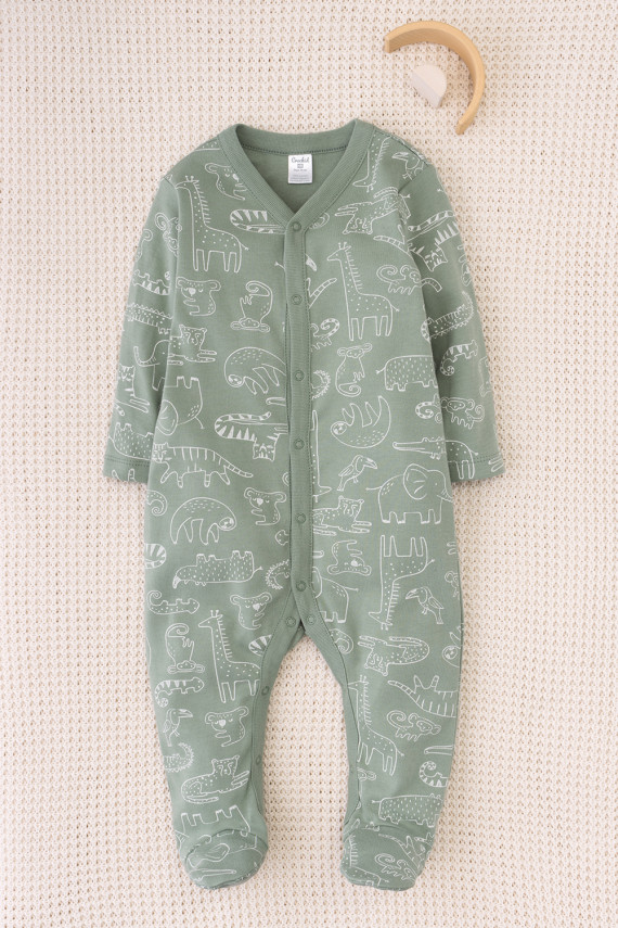 

Комбинезон для новорожденных CROCKID, КП 6025, цвет - хаки, Комбинезон