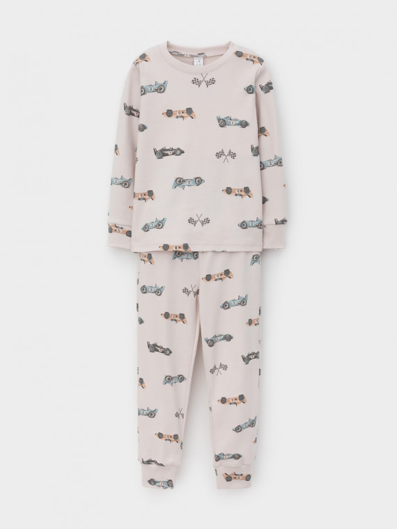 

Пижама для мальчиков CROCKID, К 1552, цвет - бежевый, Пижама