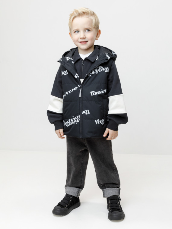 

Жилет для мальчиков CROCKID, ВК 35019/н/3 ГР (), цвет - черный3, Жилет