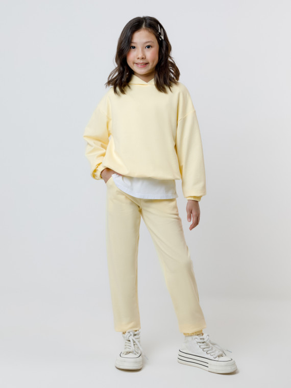 

Брюки для девочек CROCKID, КП 400455, цвет - желтый, Брюки
