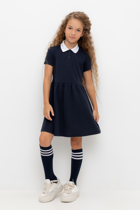 Платье для девочек CROCKID К 5884 цвет - синий 1799₽