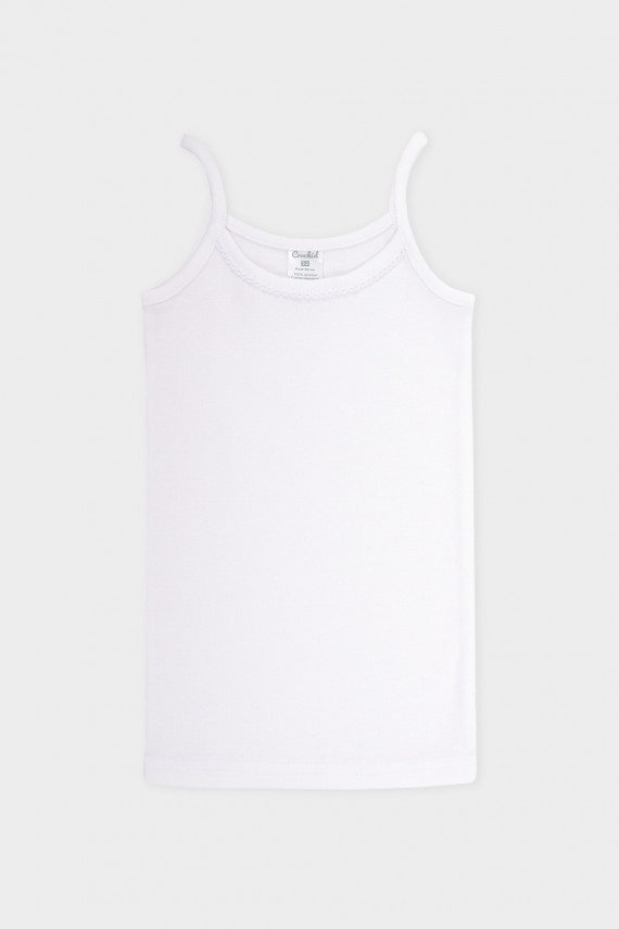 Майка для девочки для девочек CROCKID К 1195 цвет - белый 299₽