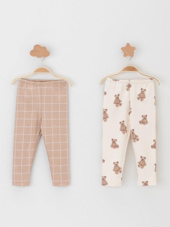 Брюки для новорожденных CROCKID К 400785-2уп цвет - сахар 639₽