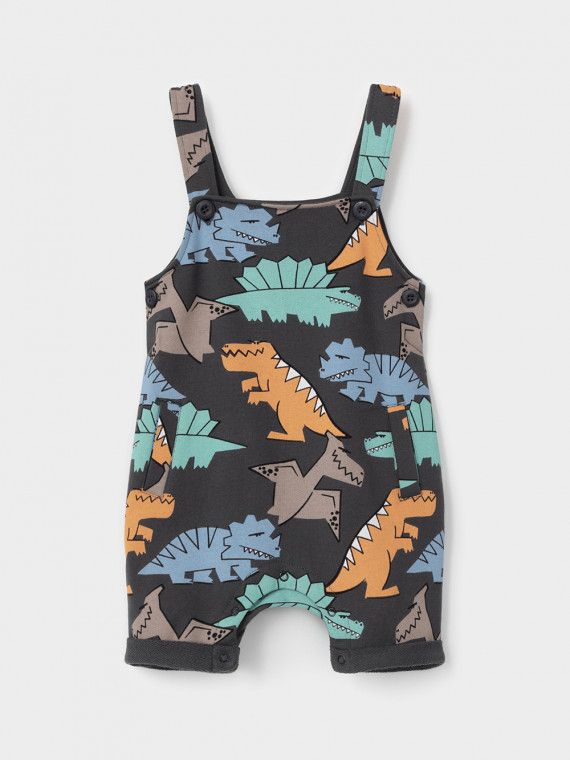 Полукомбинезон для мальчиков CROCKID КР 6558 цвет - темно-серый 1199₽