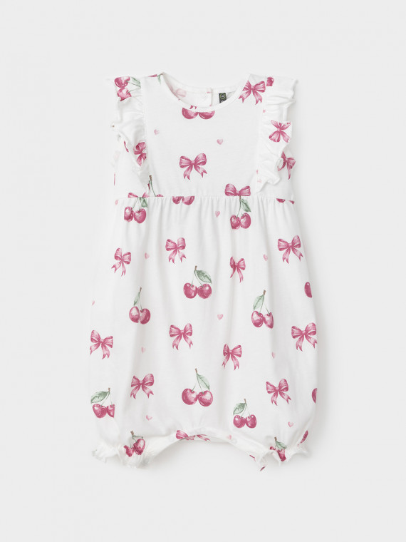 

Полукомбинезон для девочек CROCKID, КР 6408, цвет - сахар, Полукомбинезон