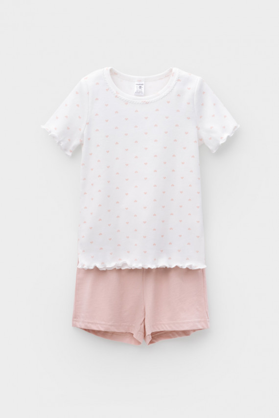 

Пижама для девочек CROCKID, К 1596, цвет - сахар, Пижама