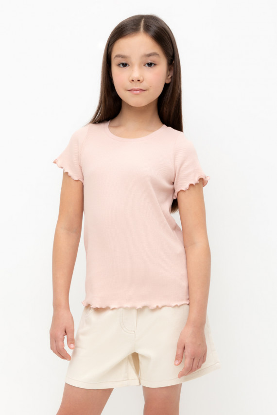 

Футболка для девочек CROCKID, КР 301989-1, цвет - розовый, Футболка