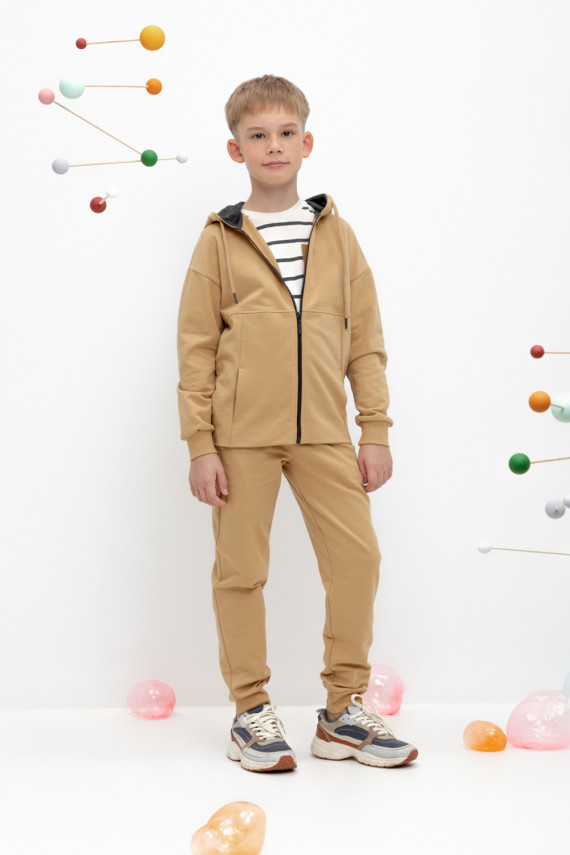 Брюки для мальчиков CROCKID КР 400638 цвет - коричневый 599₽