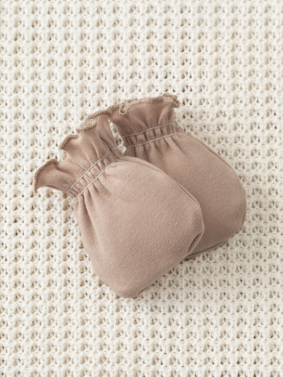 

Рукавички для новорожденных CROCKID, К 8506, цвет - бежевый, Рукавички