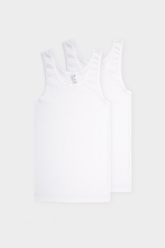 Майка для девочки в упаковке 2 шт для девочек CROCKID К 1194-2уп цвет - белый 719₽