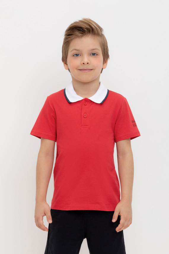 

Футболка для мальчиков CROCKID, К 302373, цвет - красный, Футболка