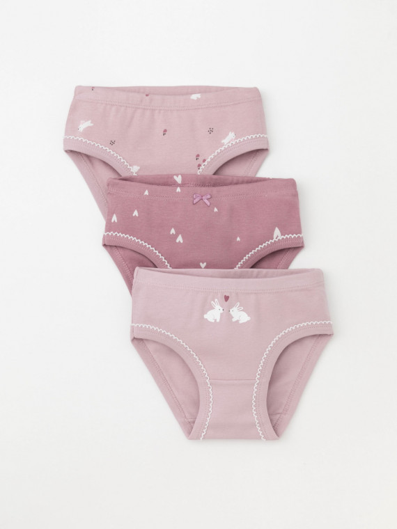 

Трусы для девочек CROCKID, К 1978-3уп, цвет - розовый, Трусы