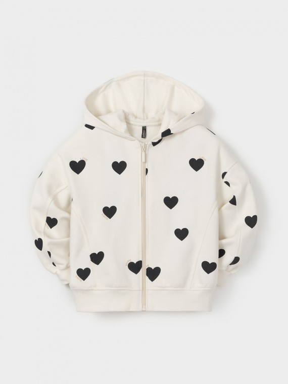 

Толстовка для девочек CROCKID, КР 303018-1, цвет - сахар, Толстовка