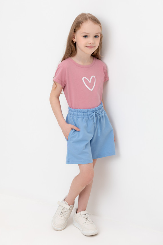 

Шорты для девочек CROCKID, К 400664, цвет - голубой, Шорты