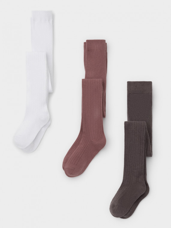 Колготки для девочки в комплекте 3 штуки для девочек CROCKID К 9308-3 ФВ цвет - бордовый 1039₽