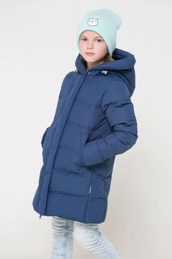 Пальто для девочек CROCKID ВК 340501 УЗ цвет - синий 2999₽