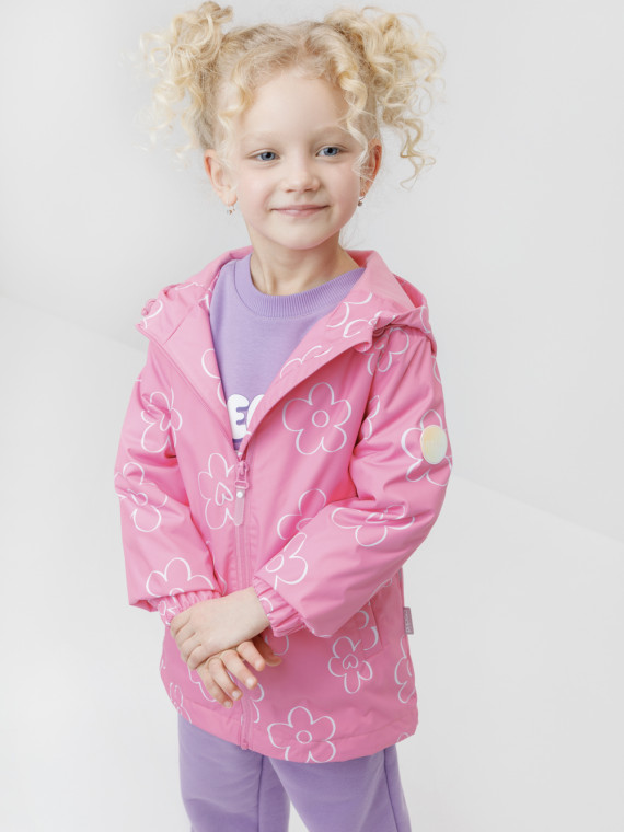 

Куртка для девочек CROCKID, ВК 32144/н/10 Ал, цвет - розовый, Куртка