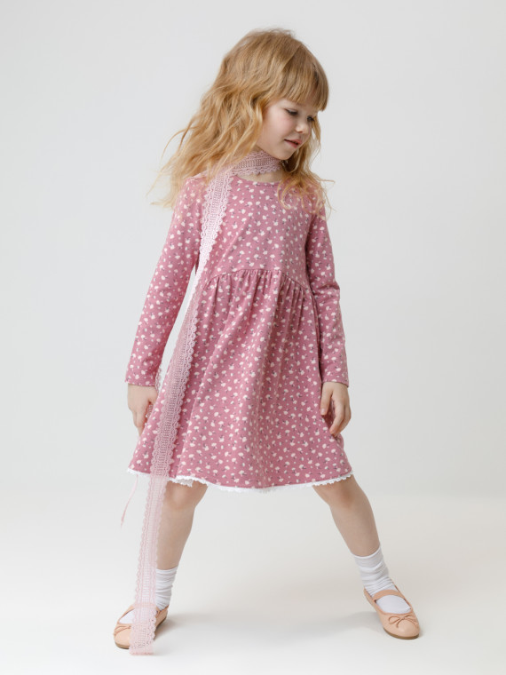 

Платье для девочек CROCKID, КР 5836, цвет - розовый, Платье