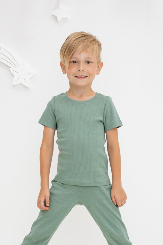 

Пижама для мальчиков CROCKID, К 302211-1, цвет - зеленый, Пижама