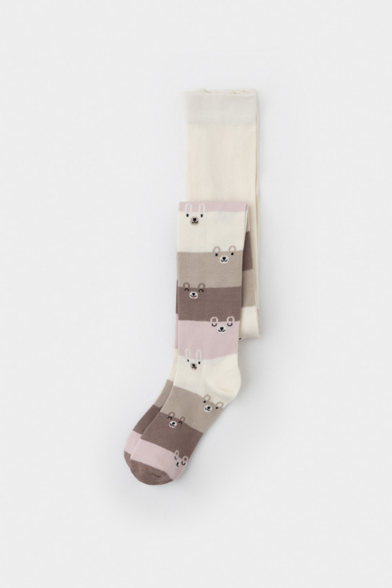 

Колготки для девочки для девочек CROCKID, К 9223, цвет - светло-бежевый, Колготки для девочки