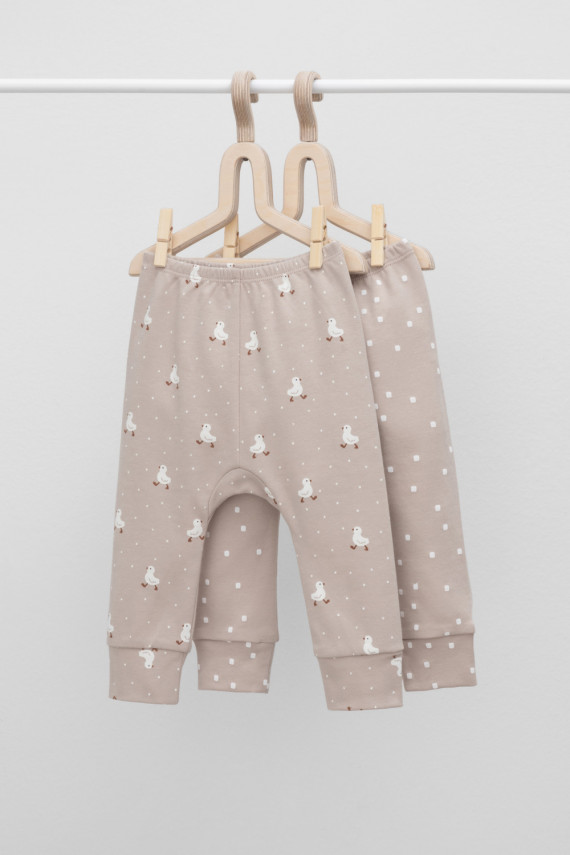 

Брюки для новорожденных CROCKID, К 4718-2уп, цвет - бежевый, Брюки