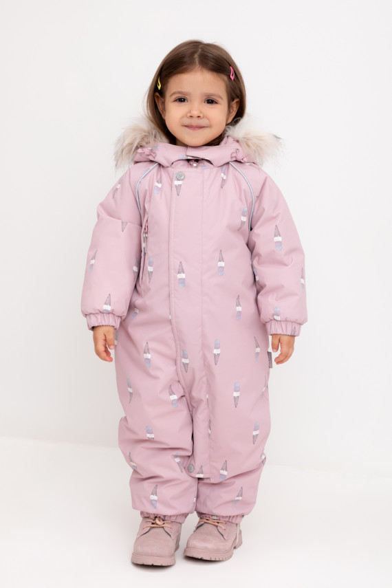 

Комбинезон детский с утеплителем нового поколения для девочек CROCKID, ВК 60105/н/8 ГР, цвет - розовый, Комбинезон детский с утеплителем нового поколения