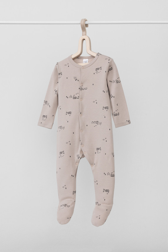 

Комбинезон для новорожденных CROCKID, К 6520, цвет - светло-бежевый, Комбинезон