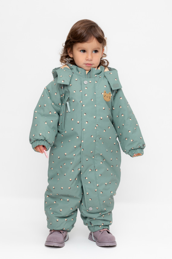 

Комбинезон детский с утеплителем нового поколения для девочек CROCKID, ВК 60092/н/2 УЗГ, цвет - зеленый, Комбинезон детский с утеплителем нового поколения