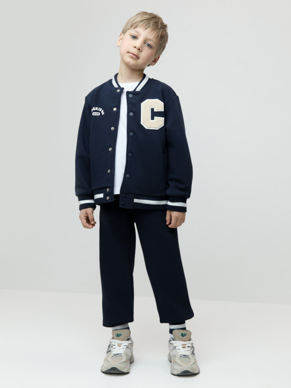 

Брюки для мальчиков CROCKID, КР 400784, цвет - темно-синий, Брюки