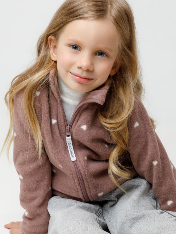 Куртка для девочек CROCKID ФЛ 34025-1н45 ГР цвет - бордовый 1519₽