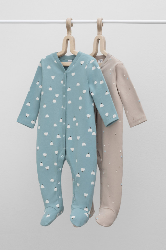 Комбинезон для новорожденных CROCKID К 6025-2уп цвет - зеленый 1199₽