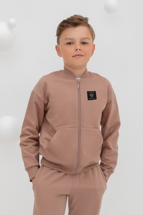 Жакет для мальчиков CROCKID КР 302163 цвет - коричневый 999₽