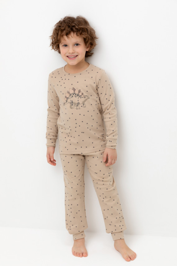 

Пижама для мальчиков CROCKID, К 1621, цвет - бежевый, Пижама