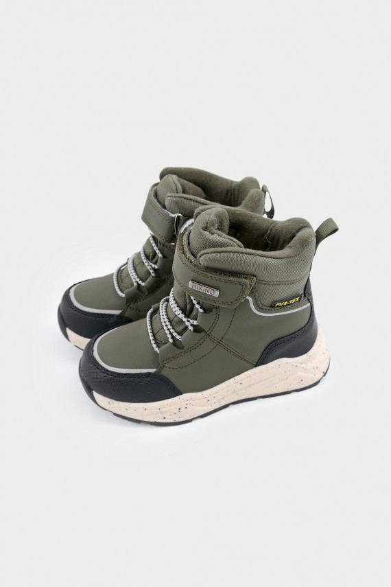 Зимние полусапоги для мальчика для мальчиков MURSU 232204095 цвет - зеленый 2999₽