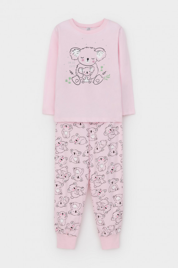 

Пижама для девочек CROCKID, К 1606, цвет - светло-розовый, Пижама