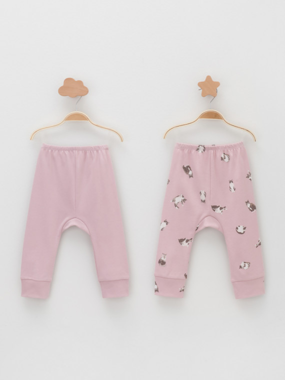 

Брюки для новорожденных CROCKID, К 4718-2уп, цвет - розовый, Брюки