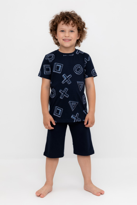 

Пижама для мальчиков CROCKID, К 1614, цвет - темно-синий, Пижама
