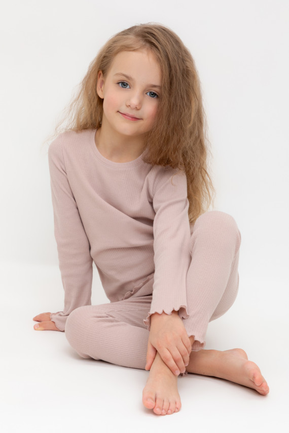 Пижама для девочек CROCKID К 1588 цвет - коричневый 879₽